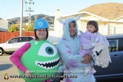 Homemade Monsters, Inc. Family Costume