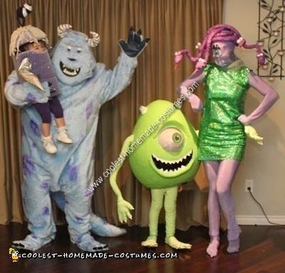Homemade Monsters Inc Group Costume