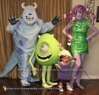 Homemade Monsters Inc Group Costume