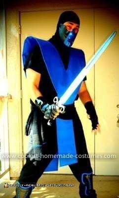 Homemade Mortal Kombat Sub Zero Costume