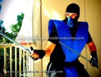 Homemade Mortal Kombat Sub Zero Costume