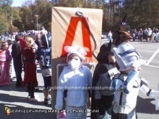 Homemade Mouse in a Mouse Trap Kids Halloween Costume