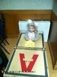 Homemade Mouse Trap Toddler Costume