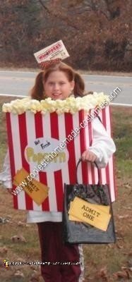 Homemade Movie Night Halloween Costume Idea