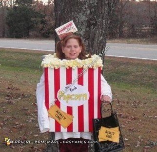 Homemade Movie Night Halloween Costume Idea