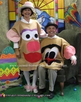 Coolest Homemade Mr. and Mrs. Potato Head Costumes