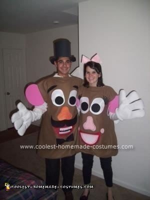 Homemade Mr. and Mrs. Potato Head Couple Costume