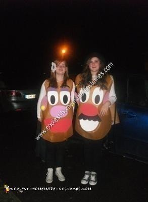 Homemade Mr. and Mrs. Potato Head Halloween Costume Idea