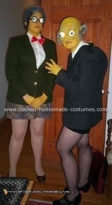 Homemade Mr. Burns and Smithers Simpsons Costumes