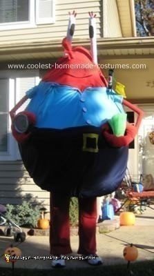 Homemade Mr. Krabs Costume
