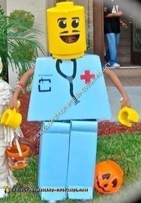 Homemade Mr. Legoman Halloween Costume Idea