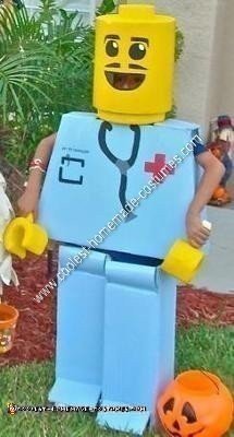 Homemade Mr. Legoman Halloween Costume Idea