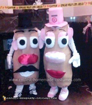 Homemade Mr. & Mrs. Potato Head Costumes