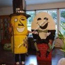 Homemade Mr. Peanut and Humpty Dumpty Costumes