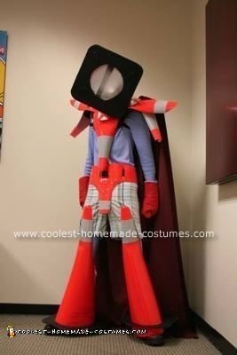 Homemade Mr. Safety Traffic Cone Costume