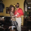 Homemade Mr. T and His Girl Costume