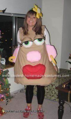 Coolest Homemade Mrs. Potato Head Costume