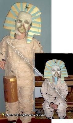 Homemade Mummified King Tut Costume