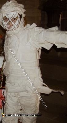 Homemade Mummy Boy Halloween Costume