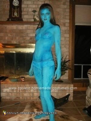 Homemade Mystique from X-men Halloween Costume