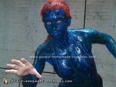 Homemade Mystique Halloween Costume