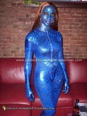 Homemade Mystique Halloween Costume