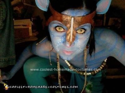 Homemade Na'vi Avatar Halloween Costume Idea