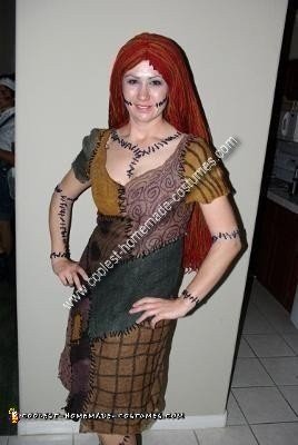 Homemade Nightmare Before Christmas Sally Adult Halloween Costume