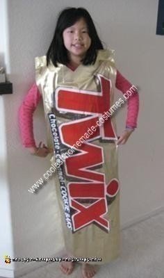 Homemade No-Sew Twix Costume