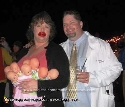 Homemade Octomom and Fertility Doctor Dan Couple Costume