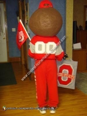 Homemade Ohio State Buckeye Brutus Mascot Costume