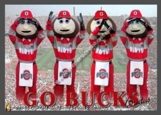Homemade Ohio State Buckeye Brutus Mascot Costume