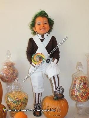 Homemade Oompa Loompa Halloween Costume