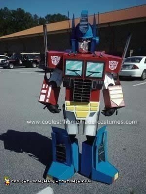 Homemade Optimus Prime Costume