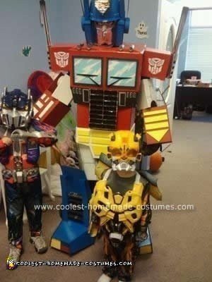 Homemade Optimus Prime Costume
