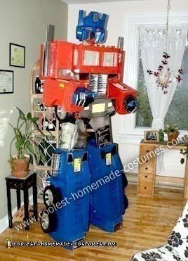 Homemade Optimus Prime Costume