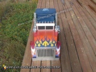 Homemade Optimus Prime Kids Costume