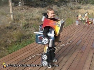 Homemade Optimus Prime Kids Costume