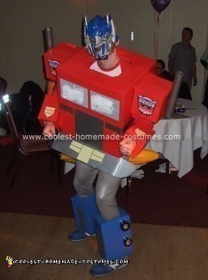 Homemade Optimus Prime Transformer Costume
