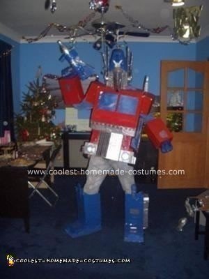 Homemade Optimus Prime Transformer Costume