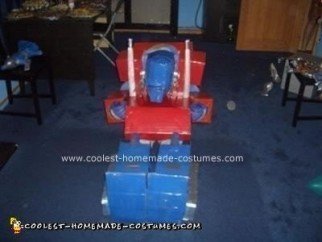 Homemade Optimus Prime Transformer Costume