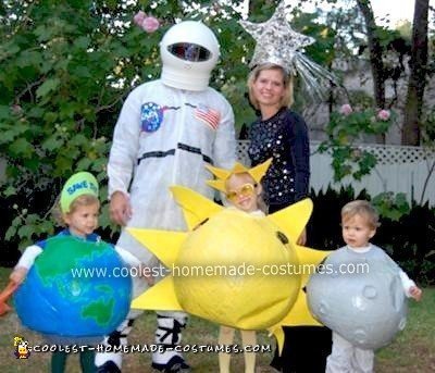 Coolest Homemade Outer Space Family Halloween Costume