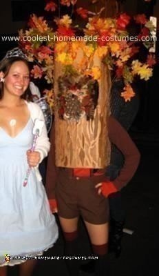 Homemade Owl in a Tree Costume