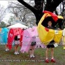 Homemade Pacman Group Halloween Costume