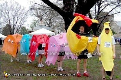 Homemade Pacman Group Halloween Costume