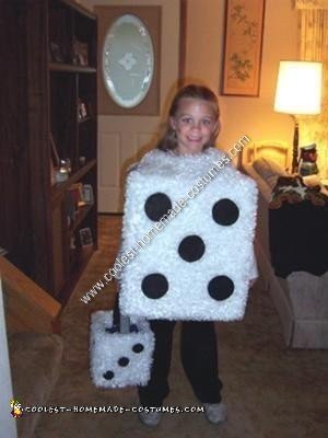 Homemade Pair of Dice Halloween Costume