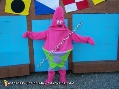 Homemade Patrick Star Halloween Costume