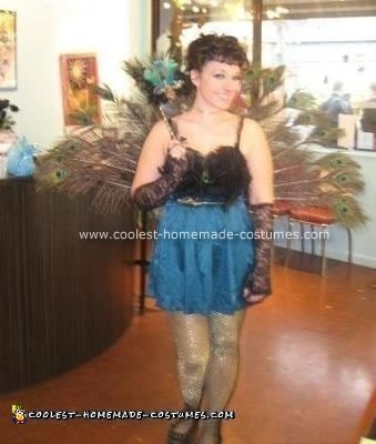 Pretty Hand-Crafted Peacock Costume