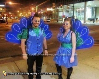 Homemade Peacock DIY Adult Costume Idea