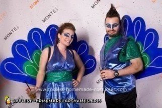 Homemade Peacock DIY Adult Costume Idea